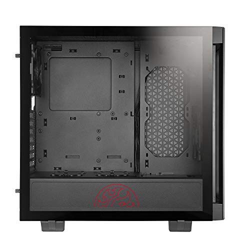 ADATA  INVADER Mid-Tower PC Chassis, Front ARGB downlight, Side Glass Panel, High Airflow Design with Pre-Installed Fans, Hassle-Free Installation, I/O USB Ports, Black - Case PC - Immagine 2