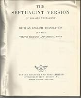 Old Testament: Septuagint 0851501710 Book Cover
