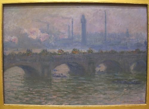 Toile Monet Pont de Waterloo pour créer un salon élégant et cosy