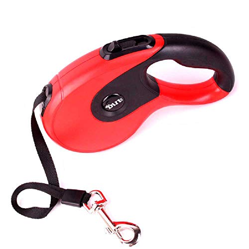 Corde de chien de compagnie automatique 5m sangle nylon blanche - 4