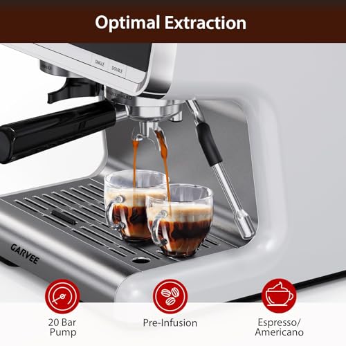 Mobeneno Espresso Machine: 20 Bar Coffee Maker with Grinder, Steam Wand & 2.8L Tank - Bean to Cup Barista Coffee Maker for Cappuccino & Latte - Image 4