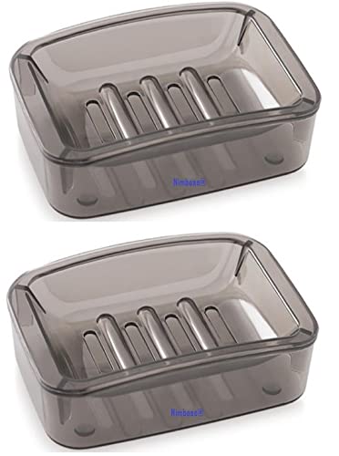 Nimbose® Plastic Soap Dish Set with Box, Soap Dish for Bathroom, 2-Layered Soap Holder Soap-Case Combo Set (Random Colors, Pack of 2) (B09L1DQYZQ) Amazon Price History, Amazon Price Tracker