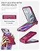 Vizvera for Motorola Razr 2024/Razr 2025 Case with Hinge Cover, Built-in Screen Protector Shockproof All-Inclusive Smartphone Cover Wireless Charging for Motorola Razr 2024/Razr 2025(Magenta)