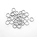 30pcs Split Rings, 8mm Stainless Steel Small Key Chain Mini Keychain Rings Split Open Jump Rings for Jewelry Making Metal Keyring Connectors Key Ring Attachment for Car Keys Craft Making