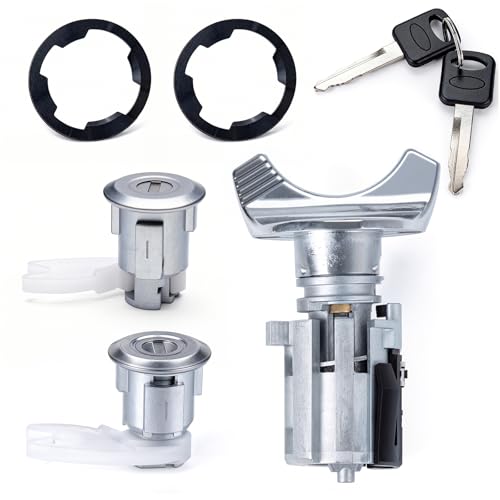 Ignition Switch Lock Cylinder with Door Lock & Keys Fit