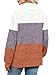 Turtlenecks Tops for Womens Oversized Sweaters Early Fall Fashion Plus Size Winter Clothes Long Sleeve Shirts Boho Triple Color Block 3XL