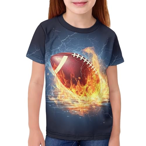 Image of JEOCODY Boys Girls Graphic Tees Funny 3D Printed Short Sleeve T-Shirts 3-16T