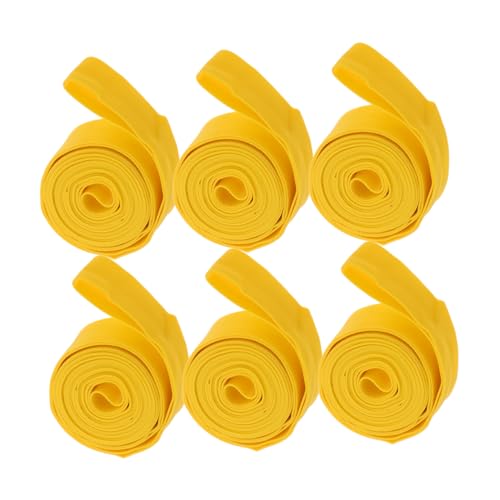 HANABASS 6pcs Anti-Puncture Bike Tire Pad Cycling Tire Liner PVC Rim Strips for Road and Mountain Bikes