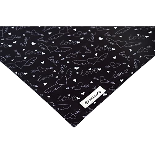 Realeaf Wedding Dog Bandanas 2 Pack, Engagement Dog Scarf For Boy And Girl, Premium Durable Fabric, Bandana For Small Medium Large And Extra Large Dogs (X-Large) #TOP4