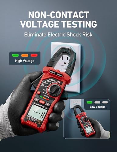Image of AstroAI Electrical Test Kit ETK3, 2000 Counts Digital Clamp Meter & Non-Contact Voltage Tester Pen & GFCI Outlet Tester, for Home & Professional Use