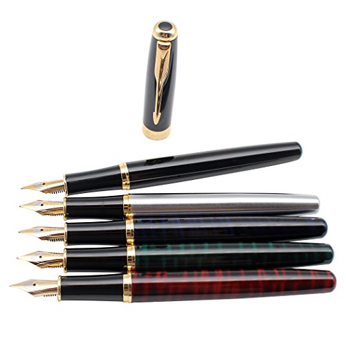 Gullor 5589-221 5 Pcs Classic Metal Fountain Pen B388 thumb #2