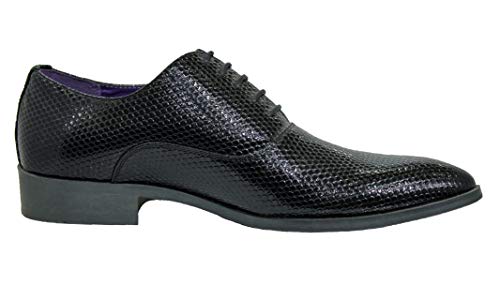 eleganti e da cerimonia Evoga Scarpe uomo Class nero lucide vernice man\'s shoes eleganti cerimonia (43, Nero)