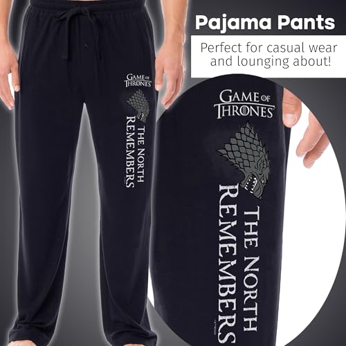 Game Of Thrones Mens' TV Series The North Remembers Sleep Pajama Pants4
