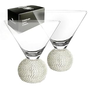 GEMEZZI Stiellose Martini-Gläser, 2 Stück