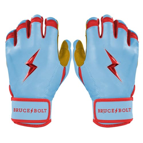 BRUCE BOLT Signature Series Short Cuff Batting Gloves...