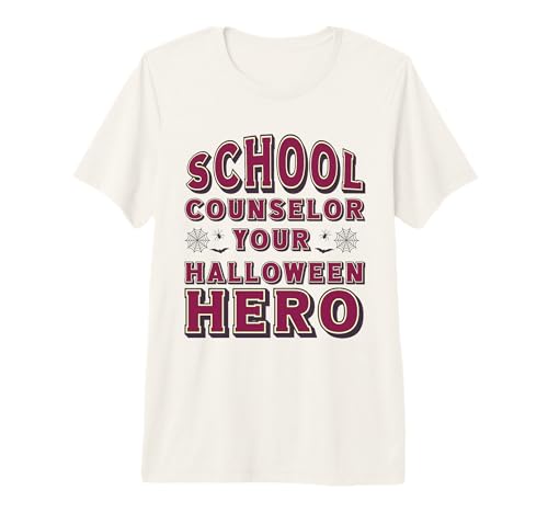 School Counselor Supplies Halloween School Counselor Premium T-Shirt