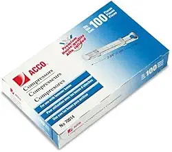 ACCO 70014 Compressores para bases de pinos fixadores de arquivos, 100/caixa