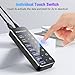 RSHTECH 7-Port Powered USB 3.2/USB C Hub with 10Gbps USB-A 3.2, 2 USB-C 3.2, 4 USB 3.0 Ports, Individual Touch Switches, 3.3ft Cable and 5V Power Adapter, USB Hub Splitter for Laptop/PC, RSH-ST07C