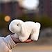 LIUHONGFEI Simulated White Rabbit Plush Toy Realistic Rabbit Doll Children's Day Gift Gift