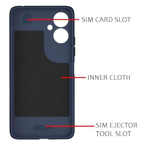 Image of Shockproof Case for Mi Redmi 13C 5G / Poco M6 5G | Full Camera Protection | TPU Flexible Back Cover for Mi Redmi 13C 5G / Poco M6 5G (Steel Blue)