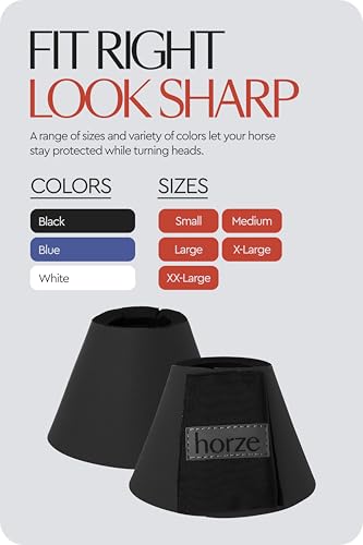 HORZE Pro Overreach Bell Boots for Horses, Neoprene Pair Horse Bell Boots | Shock Absorbing Horse Hoof Boots with Quick Wrap Closure, Durable Hoof Boots for Horses' Leg Protection in All Sizes - Image 4