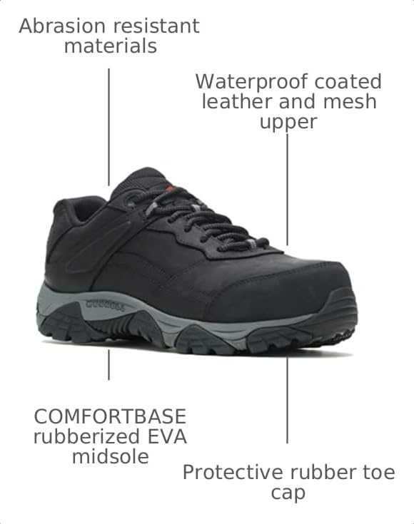 Image of Merrell Men's Moab Adventure Carbon Fiber Industrial Shoe