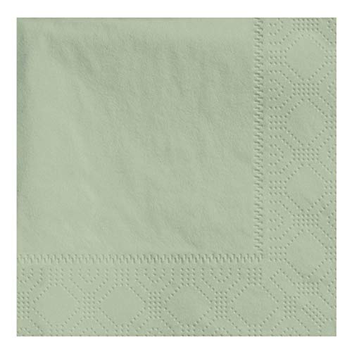 100 plain 2 ply sage paper cocktail beverage napkins 5 x 5