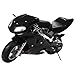 50CC Kids Motorcycle Gas Powered Pocket Bike with 1.25L Tank, 2-Stroke Mini Motorcycles with Dual Headlights Brakes & Rubber Handlebar, EPA Approved Adult Toy Motorcycle Pit Bike Ages 8-14 (Black)