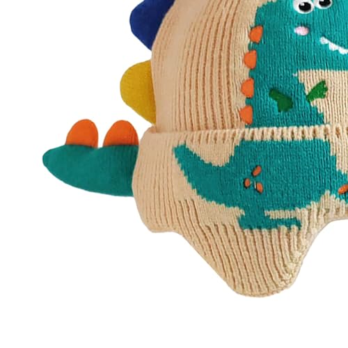 Dinosaur Ear Knitted Hat Knit Hat Beanie Winter Cap for Children Boys Girls Toddlers3