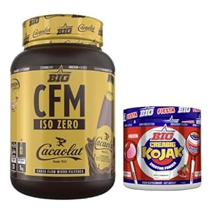 BIG CFM ISO Zero 1 kg Cacaolat Isolate Proteïne + Creabig Limited Edition 200 g Kojak Creatine Creapure BIG
