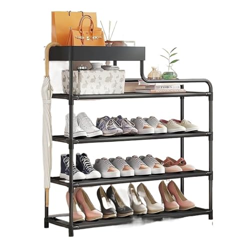 ALMLEU Zapatero Armario Organizador for Zapatos, Muebles de salón, estantería, Mueble Almacenamiento for el hogar(Black 5 Layers)