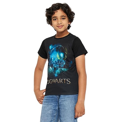 Image of Harry Potter Round Neck T-Shirt for Boys - Black (WBHPBT0009.2)