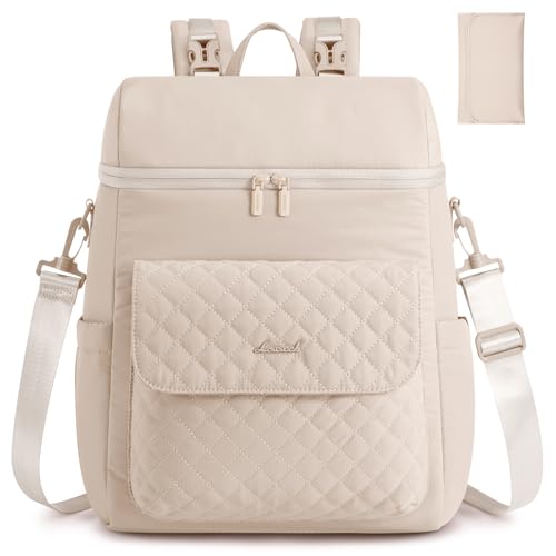 LOVEVOOK Diaper Bag Backpack, 3 in 1 Baby Bag with Changing Pad & Detachable Straps, Large Diaper Backpack for Mom Dad with Stroller Buckles