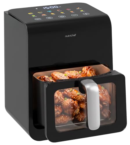NutriChef 6 Liter Electric Air Fryer & Food...