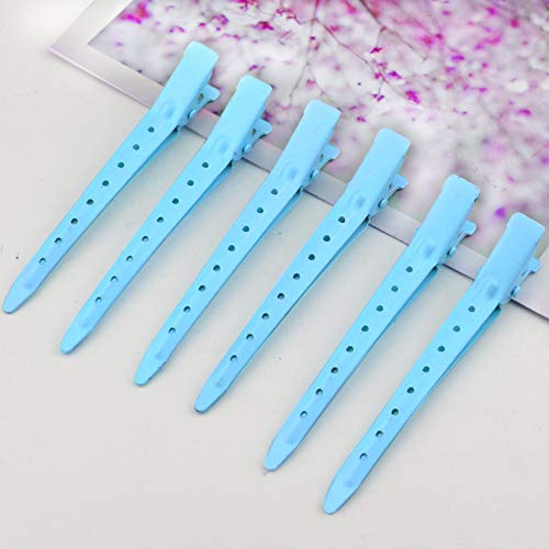 24 Packs Duck Bill Clips 3.35 Inch Blue