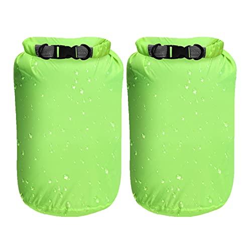 2 Pcs Dry Bags Lightweight Dry Sacks Waterproof Floating Bag Drifting Bag Ultimate Dry Sack for Outdoor Hiking Fishing Water Sports(20L Green)