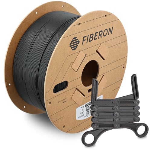 Image of Polymaker Fiberon PET-CF17 3D Printing Filament Black 1.75mm 3kg, Excellent Stable Stiffness - Fiberon Carbon Fiber Reinforced PET 3D Printer Filament, Ideal for Jigs and Fixtures