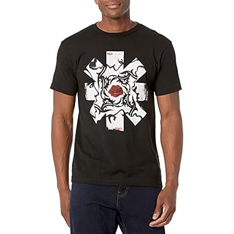 Red Hot Chili Peppers mens Official Red Hot Chili Peppers Blood, Sugar, Sex & Magik T-shirt T Shirt, Black, Small US Cover