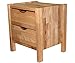 Betten-ABC Bubema Commodino Duo Nachttisch, Kernbuche massiv, Natur geölt mit Bioöl, mit Zwei Schubladen