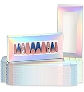 Noverlife Leere Presse auf Nagel-Paket mit 30PCS ziehbaren weißen Papierschalen, Falscher Nagel-V...