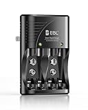 EBL Smart Rapid AA AAA Charger for AA AAA 9V Rechargeable Batteries Ni-MH Ni-CD Rechargeable Batteries