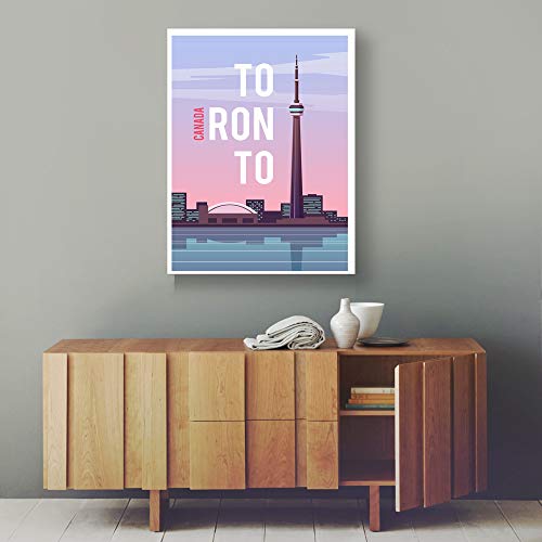 Poster de voyage Toronto déco murale salon moderne 50x70 - 4