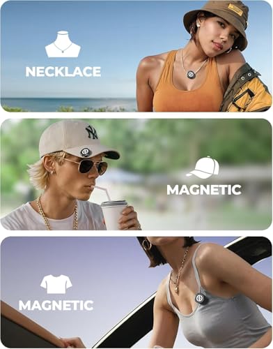 Image of Lark M2 Lavalier Wireless Microphone Compatible with iPhone /Camera /Android /PC, 48kHz /24-bit High Audio, 300m Range, Noise Cancelling, 40h Use, YouTube, Vlog, Streaming