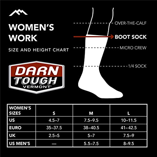 Darn Tough Women's Steely Boot Midweight with Full Cushion Toe Box Work Sock (Style 2015) - Indigo, Large4