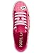 KARL LAGERFELD Women's Cate Pins Tweed Lace up Sneaker, Pink/Hot Pink, 7