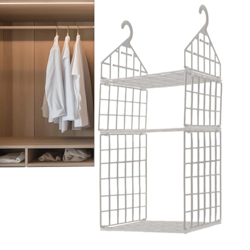 Bexdug Organizador De Armario Y Ropero | Organizadores de Armario y Estanterías de Almacenamiento | Solución De Almacenamiento Para Objetos Pequeños, Librerías Y Tocadores