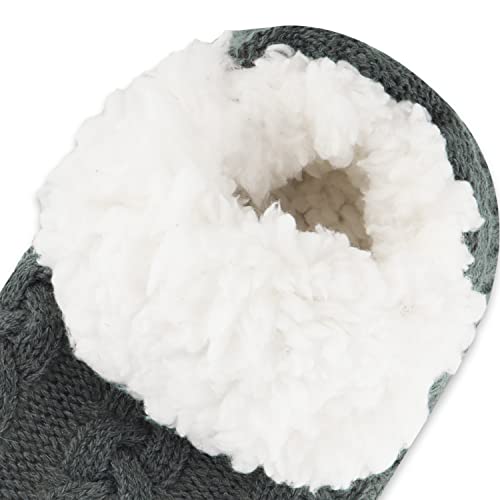 Belloxis Knuffelsokken wintersokken voor heren, warme, pluizige, dikke huissokken, huissokken met noppen, cadeau voor mannen voor Kerstmis 38-44, F-493A1 Grijs, 38/44 EU - Afbeelding 6