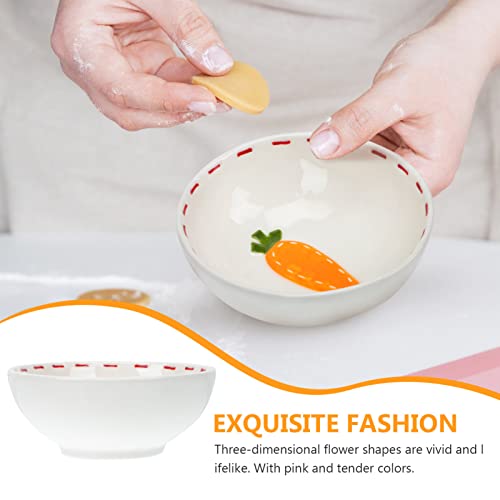 Hemoton 1 Pc Versátil Tigela Tigela Adorável Arroz Tigela Cerâmica Bacia Serving Salada Tigelas de F