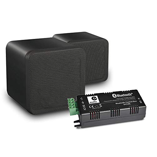 Skytronic Wireless Bluetooth Speaker & Amplifier Bars, Cafe, Restaurant Music Set Black