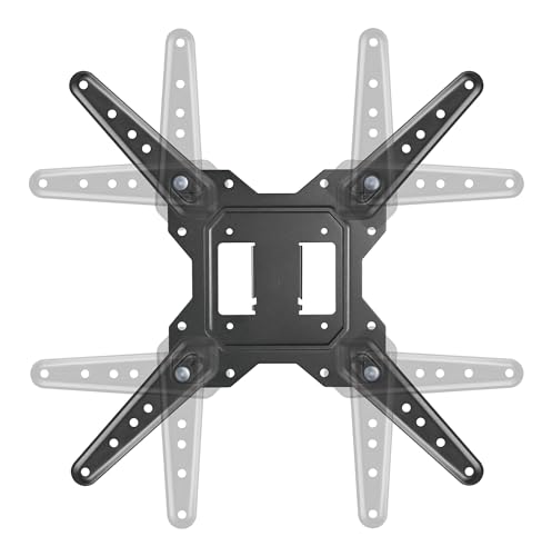 Image of Manhattan Full Motion TV Wall Mount - Articulating Arm for 23-55 TVs, Space-Saving Design, +90 Swivel & Cable Management, Durable Steel - 462624